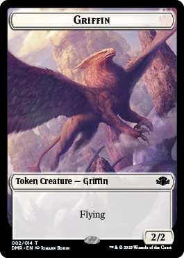 Zombie // Griffin Double-Sided Token [Dominaria Remastered Tokens] | Gear Gaming Bentonville