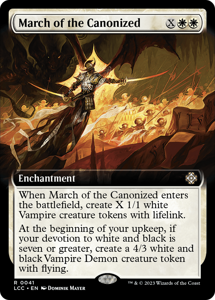March of the Canonized (Extended Art) [The Lost Caverns of Ixalan Commander] | Gear Gaming Bentonville