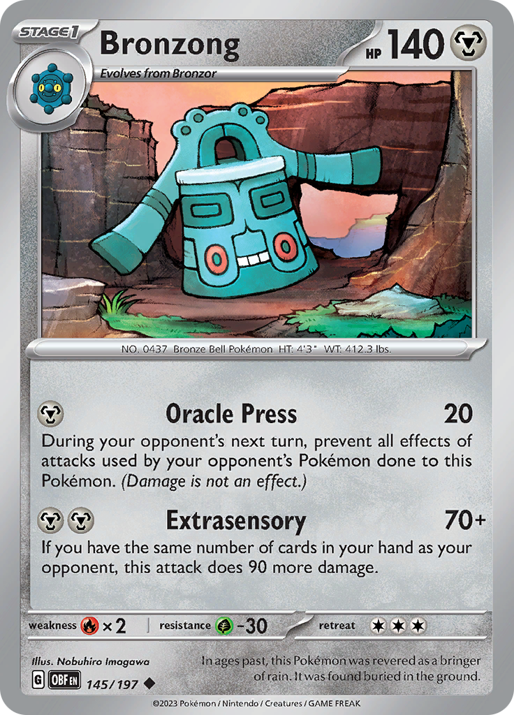 Bronzong (145/197) [Scarlet & Violet: Obsidian Flames] | Gear Gaming Bentonville