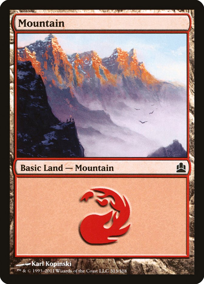 Mountain (313) [Commander 2011] | Gear Gaming Bentonville