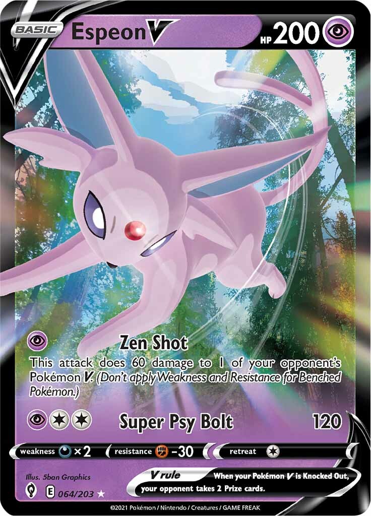 Espeon V (064/203) [Sword & Shield: Evolving Skies] | Gear Gaming Bentonville