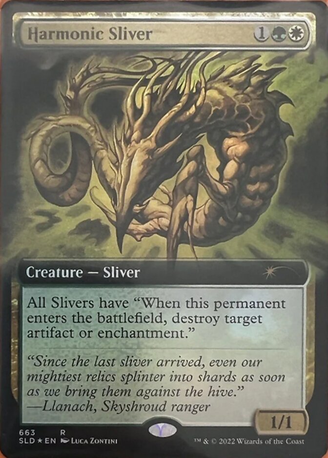 Harmonic Sliver (Extended Art) [Secret Lair Drop Promos] | Gear Gaming Bentonville