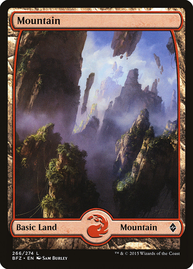 Mountain (266) (Full Art) [Battle for Zendikar] | Gear Gaming Bentonville