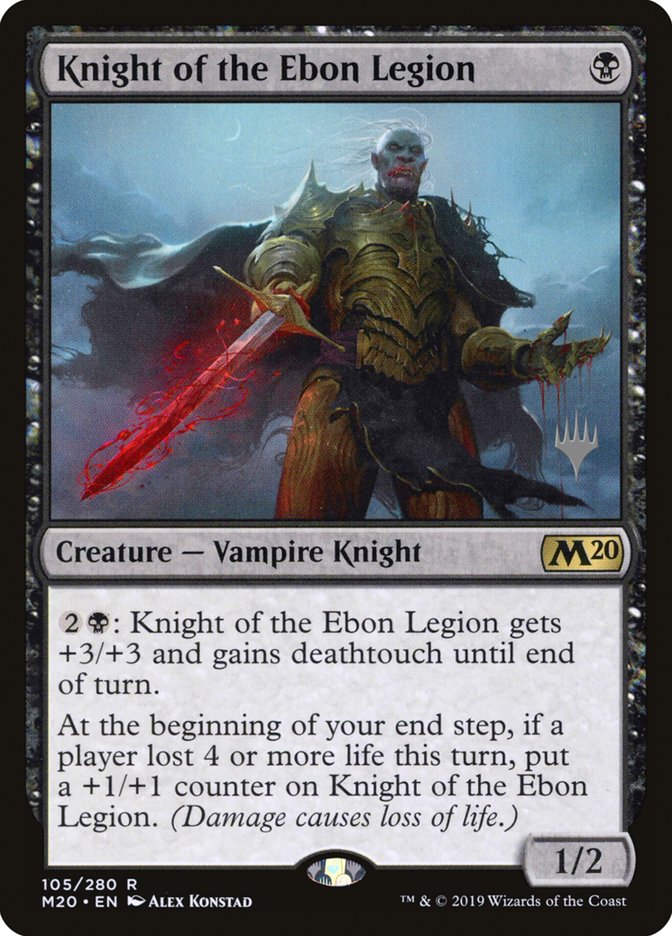 Knight of the Ebon Legion (Promo Pack) [Core Set 2020 Promos] | Gear Gaming Bentonville