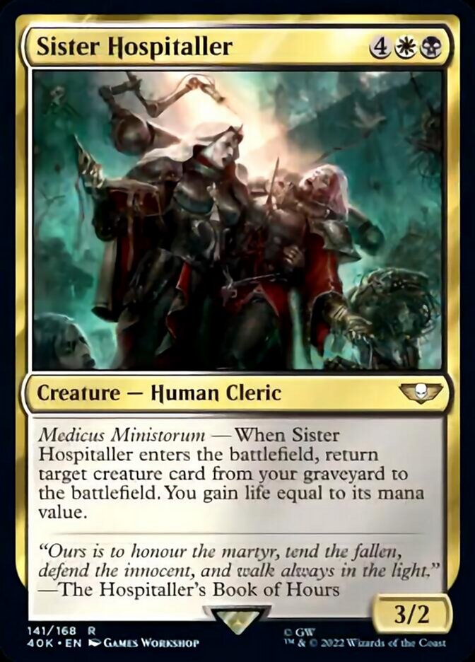 Sister Hospitaller (Surge Foil) [Warhammer 40,000] | Gear Gaming Bentonville