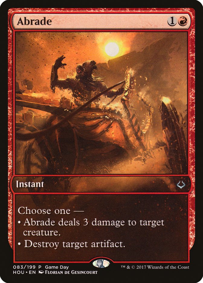 Abrade (Game Day) [Hour of Devastation Promos] | Gear Gaming Bentonville