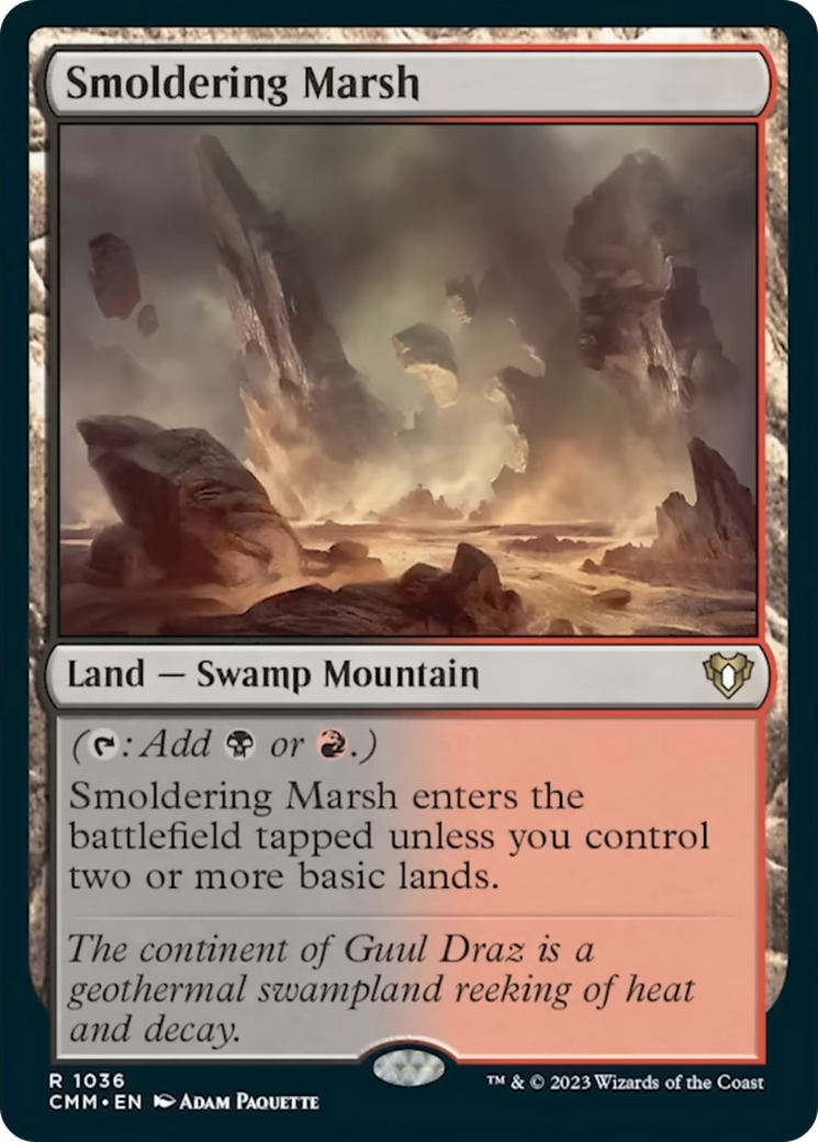 Smoldering Marsh [Commander Masters] | Gear Gaming Bentonville