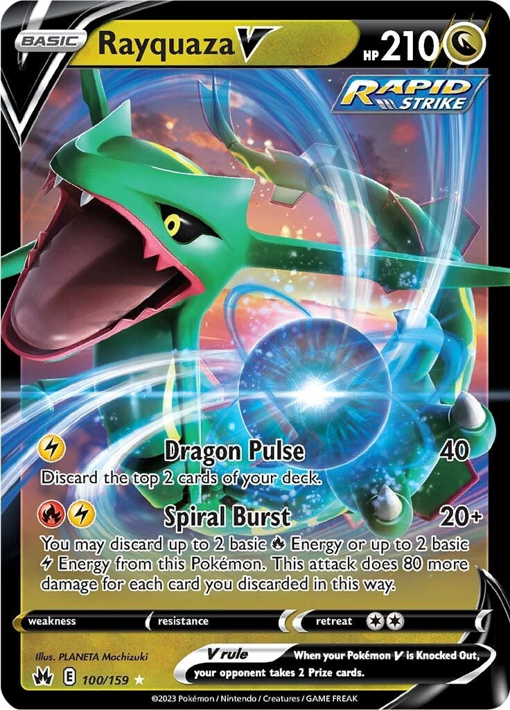 Rayquaza V (100/159) [Sword & Shield: Crown Zenith] | Gear Gaming Bentonville