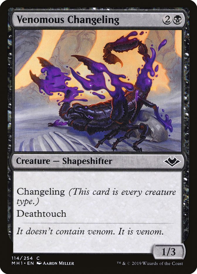 Venomous Changeling [Modern Horizons] | Gear Gaming Bentonville