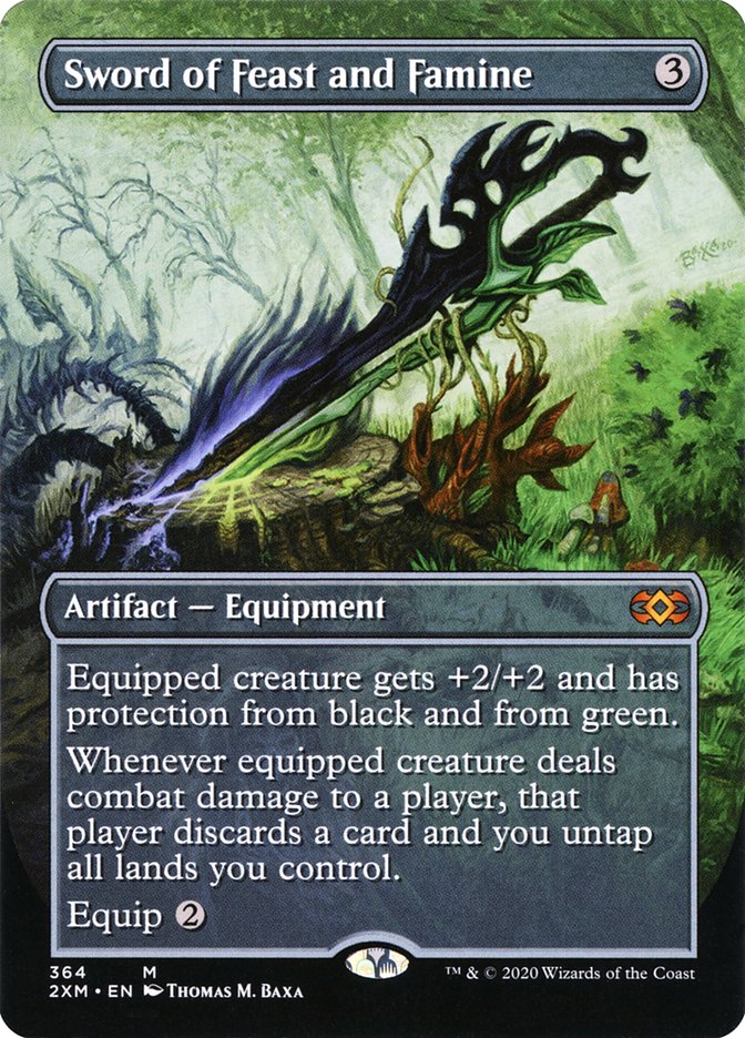 Sword of Feast and Famine (Toppers) [Double Masters] | Gear Gaming Bentonville