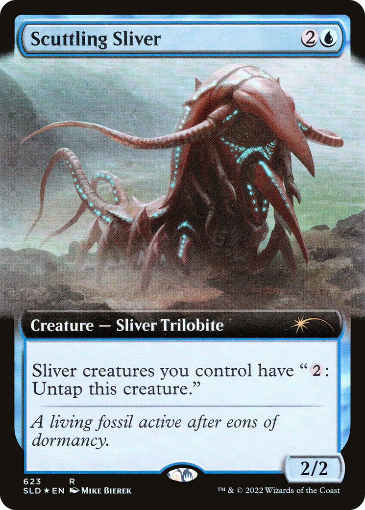 Scuttling Sliver (Extended Art) [Secret Lair Drop Promos] | Gear Gaming Bentonville