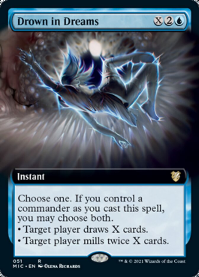 Drown in Dreams (Extended Art) [Innistrad: Midnight Hunt Commander] | Gear Gaming Bentonville