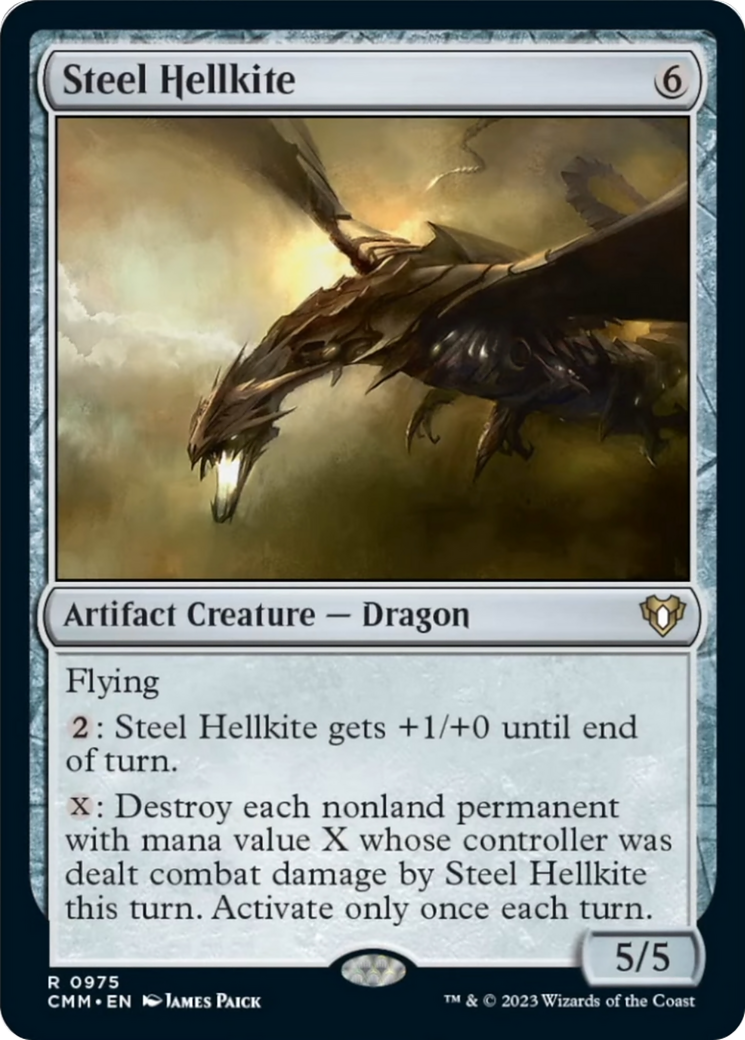 Steel Hellkite [Commander Masters] | Gear Gaming Bentonville