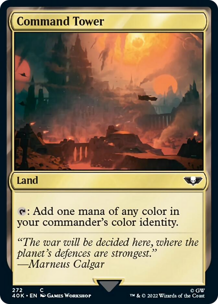 Command Tower (272) (Surge Foil) [Warhammer 40,000] | Gear Gaming Bentonville
