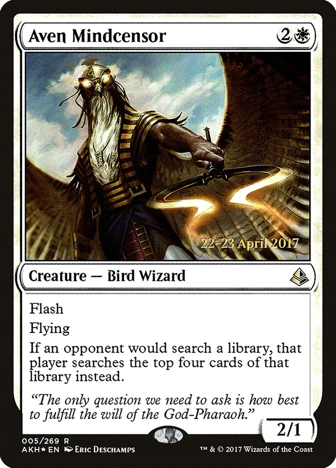 Aven Mindcensor [Amonkhet Prerelease Promos] | Gear Gaming Bentonville