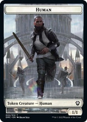 Human // Snake Double-Sided Token [Dominaria United Commander Tokens] | Gear Gaming Bentonville