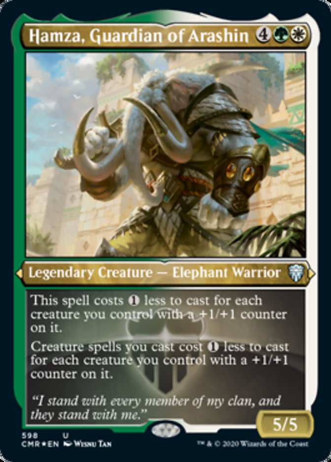 Hamza, Guardian of Arashin (Etched) [Commander Legends] | Gear Gaming Bentonville