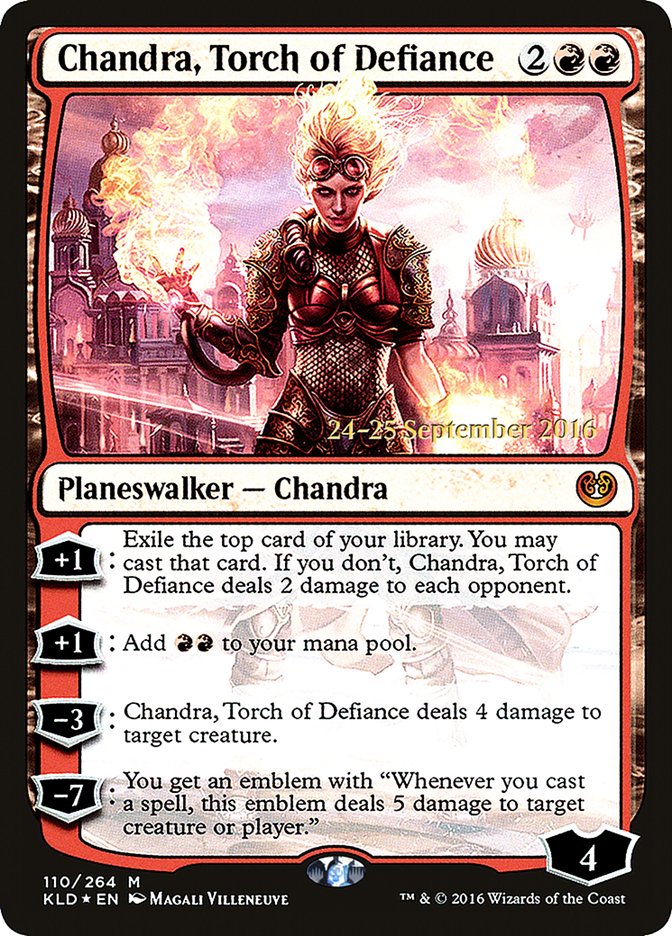 Chandra, Torch of Defiance [Kaladesh Prerelease Promos] | Gear Gaming Bentonville