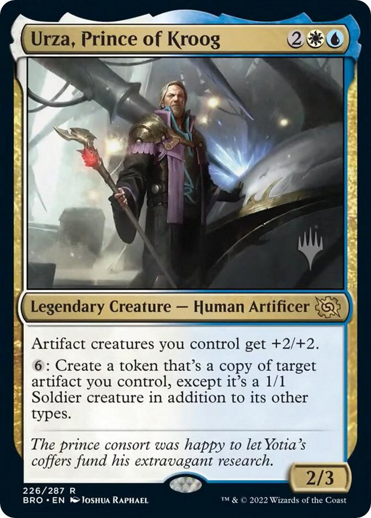 Urza, Prince of Kroog (Promo Pack) [The Brothers' War Promos] | Gear Gaming Bentonville