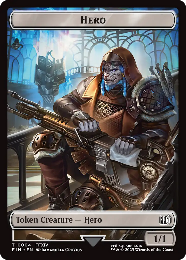 Hero (0004) // Food Double-Sided Token [FINAL FANTASY Tokens] | Gear Gaming Bentonville