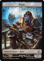 Hero (0004) // Wizard (0015) Double-Sided Token [FINAL FANTASY Tokens] | Gear Gaming Bentonville