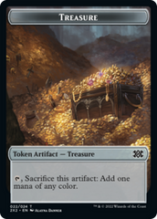 Cat Dragon // Treasure Double-Sided Token [Double Masters 2022 Tokens] | Gear Gaming Bentonville
