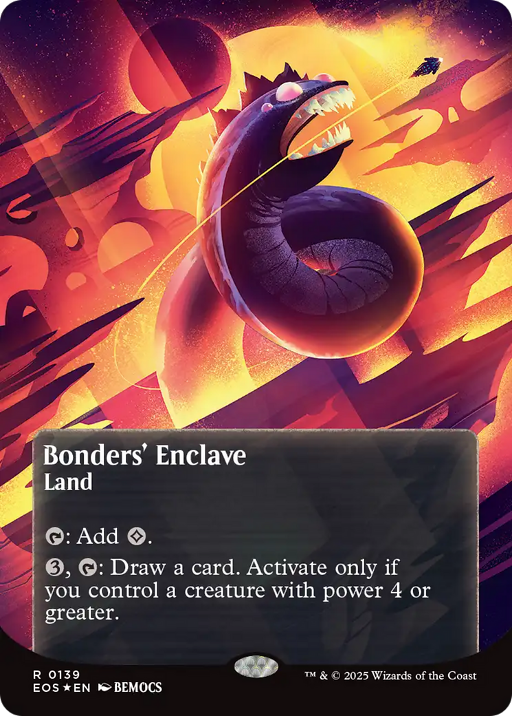 Bonders' Enclave (0136) (Borderless) (Galaxy Foil) [Edge of Eternities: Stellar Sights] | Gear Gaming Bentonville