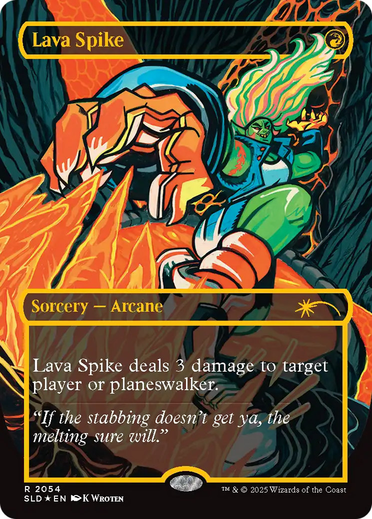 Lava Spike (2054) (Raised Foil) [Secret Lair Drop Series] | Gear Gaming Bentonville
