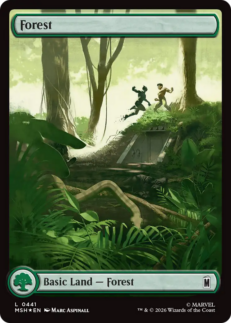 Forest (0441) (Surge Foil) [Marvel Super Heroes] | Gear Gaming Bentonville