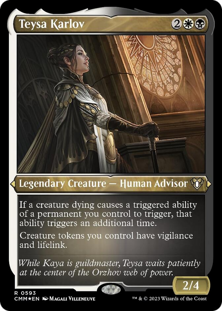 Teysa Karlov (Foil Etched) [Commander Masters] | Gear Gaming Bentonville