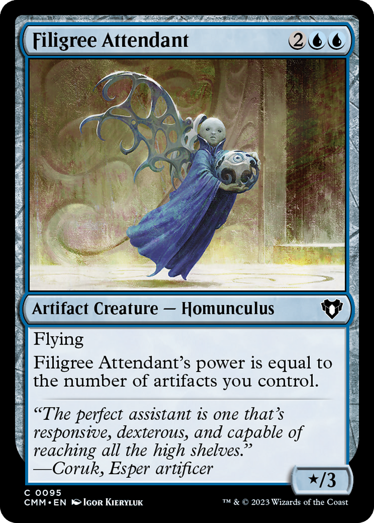 Filigree Attendant [Commander Masters] | Gear Gaming Bentonville