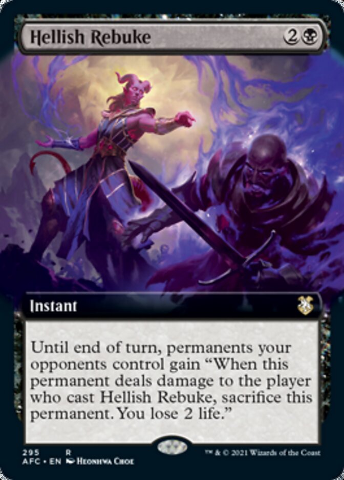 Hellish Rebuke (Extended Art) [Dungeons & Dragons: Adventures in the Forgotten Realms Commander] | Gear Gaming Bentonville