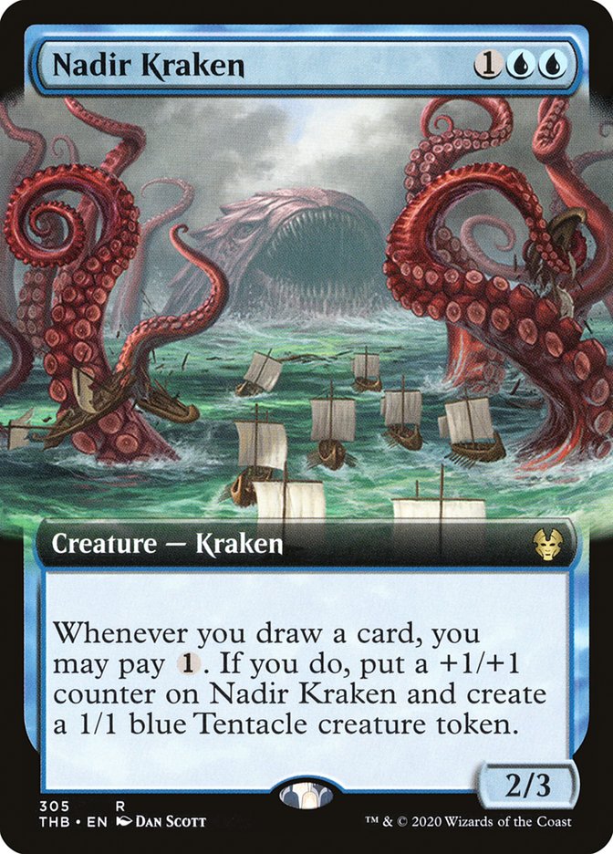 Nadir Kraken (Extended Art) [Theros Beyond Death] | Gear Gaming Bentonville