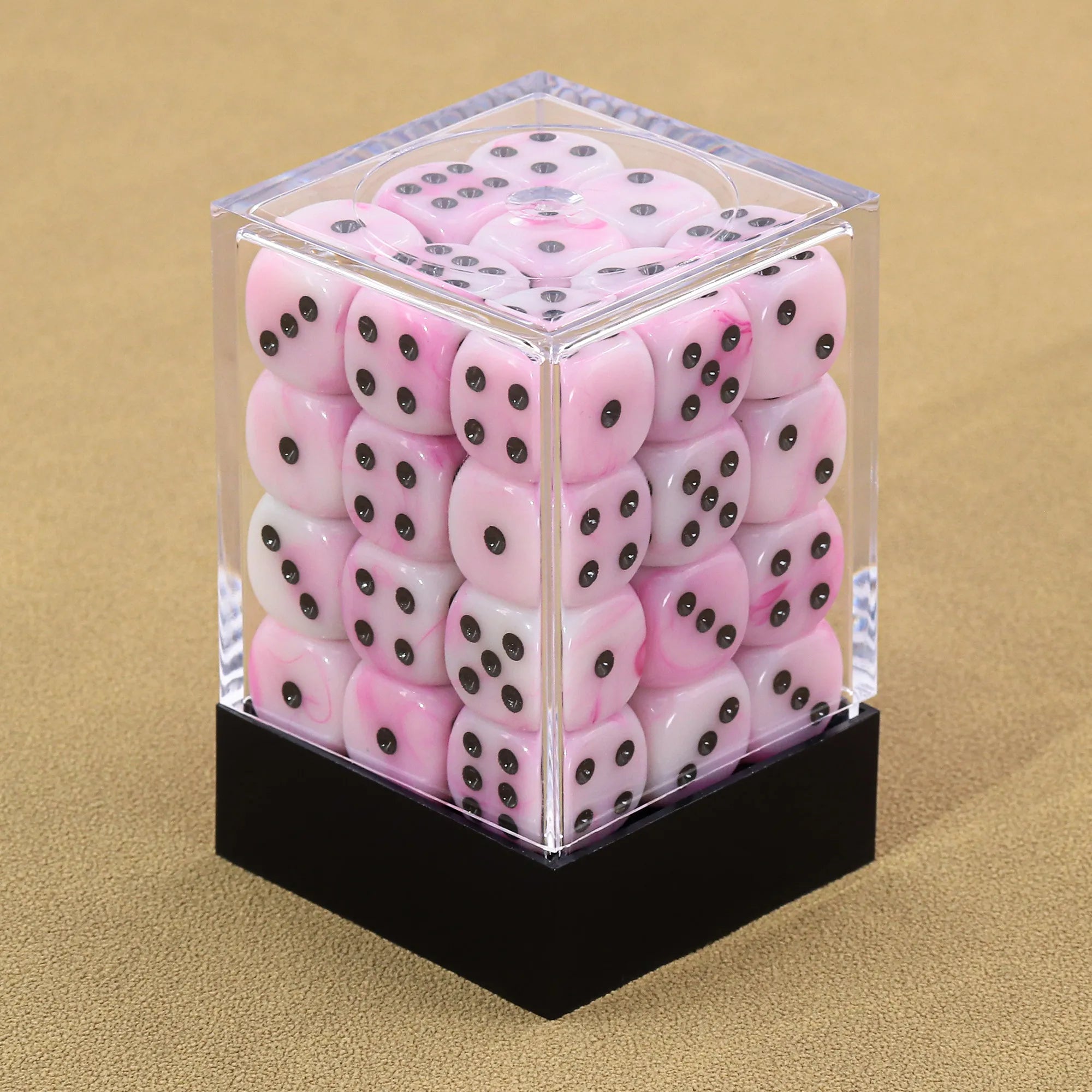 (Pink Silk) 12mm D6 block of 36 dice | Gear Gaming Bentonville