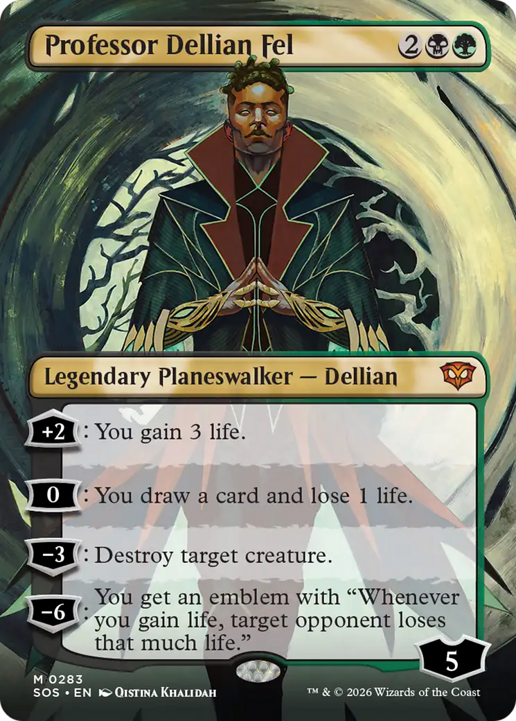 Professor Dellian Fel (Borderless) [Secrets of Strixhaven] | Gear Gaming Bentonville