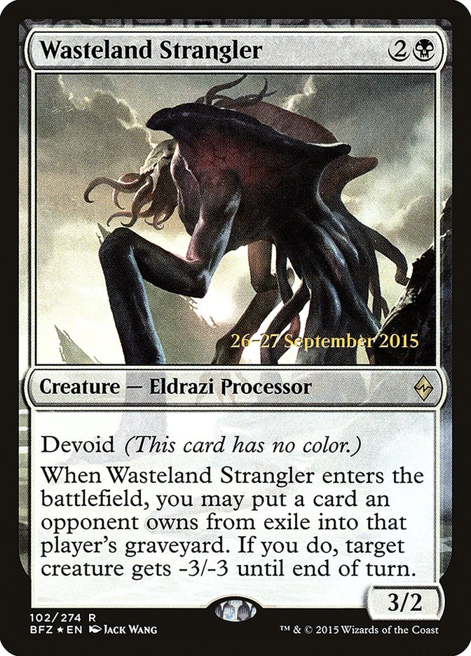 Wasteland Strangler [Battle for Zendikar Prerelease Promos] | Gear Gaming Bentonville
