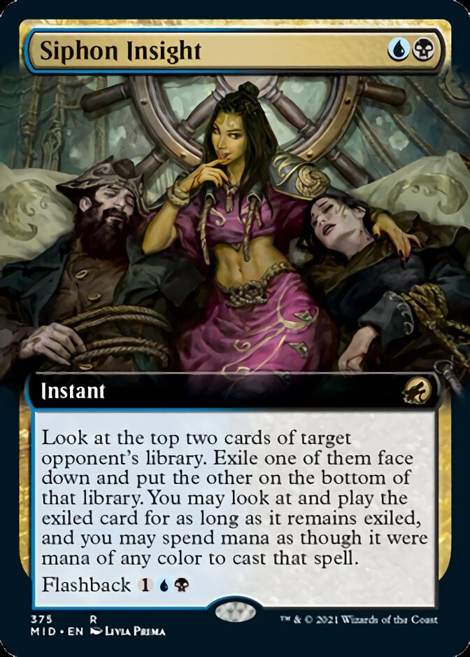 Siphon Insight (Extended Art) [Innistrad: Midnight Hunt] | Gear Gaming Bentonville