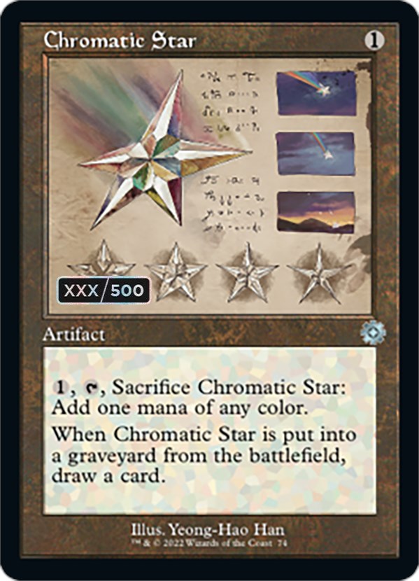 Chromatic Star (Retro Schematic) (Serialized) [The Brothers' War Retro Artifacts] | Gear Gaming Bentonville
