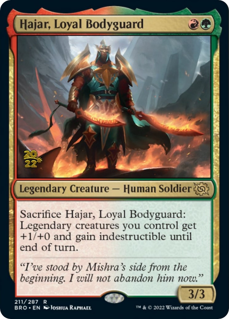 Hajar, Loyal Bodyguard [The Brothers' War Prerelease Promos] | Gear Gaming Bentonville