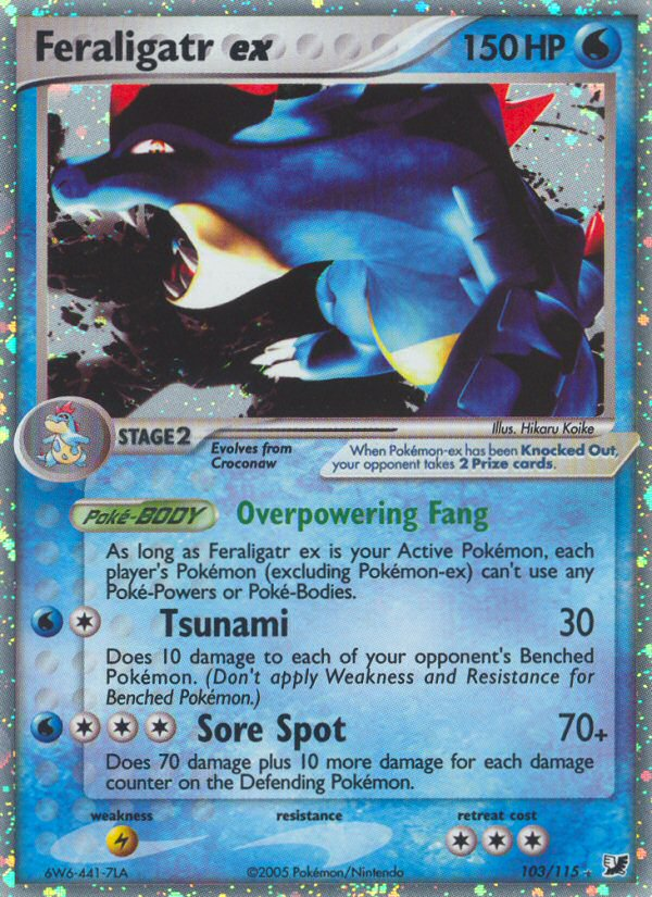 Feraligatr ex (103/115) [EX: Unseen Forces] | Gear Gaming Bentonville