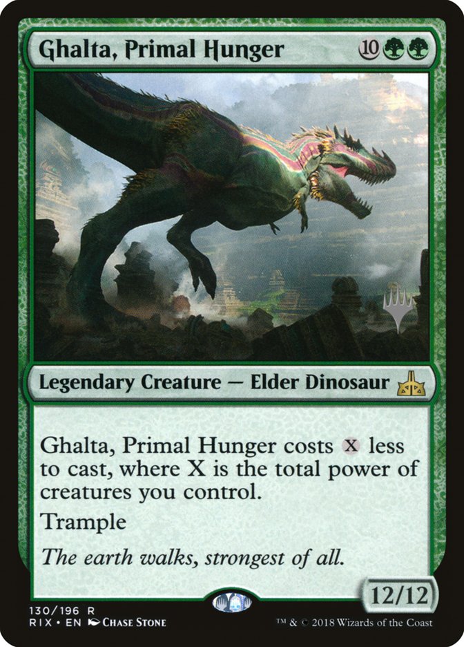 Ghalta, Primal Hunger (Promo Pack) [Rivals of Ixalan Promos] | Gear Gaming Bentonville