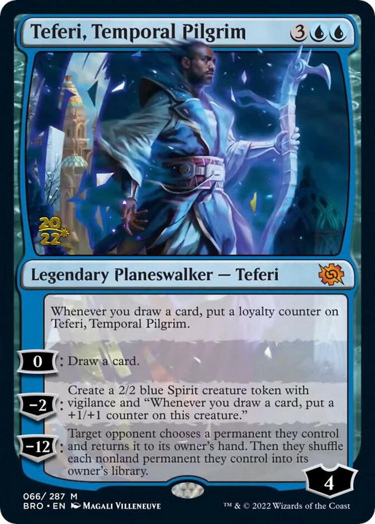 Teferi, Temporal Pilgrim [The Brothers' War Prerelease Promos] | Gear Gaming Bentonville