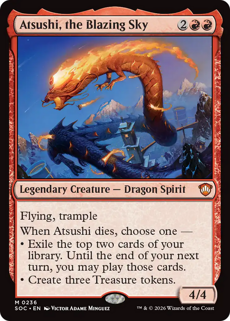 Atsushi, the Blazing Sky [Secrets of Strixhaven Commander] | Gear Gaming Bentonville