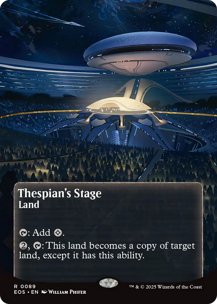 Thespian's Stage (0089) (Borderless) [Edge of Eternities: Stellar Sights] | Gear Gaming Bentonville