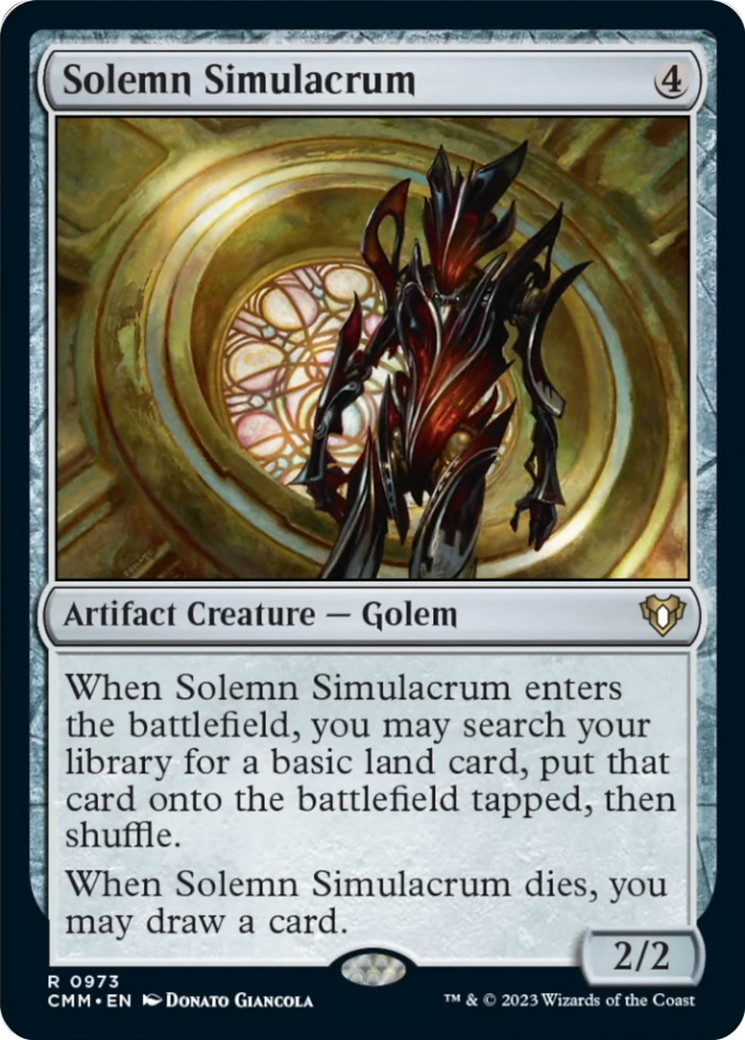 Solemn Simulacrum [Commander Masters] | Gear Gaming Bentonville