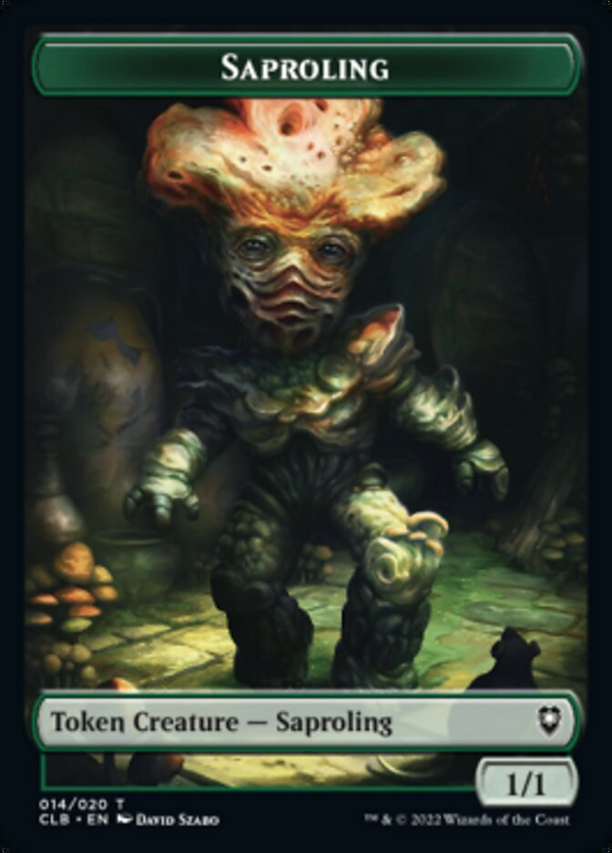 Treasure // Saproling Double-Sided Token [Commander Legends: Battle for Baldur's Gate Tokens] | Gear Gaming Bentonville