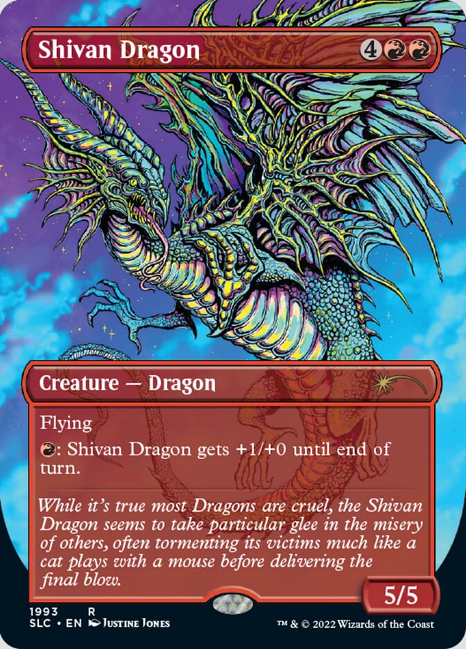 Shivan Dragon (Borderless) [Secret Lair Countdown Kit] | Gear Gaming Bentonville