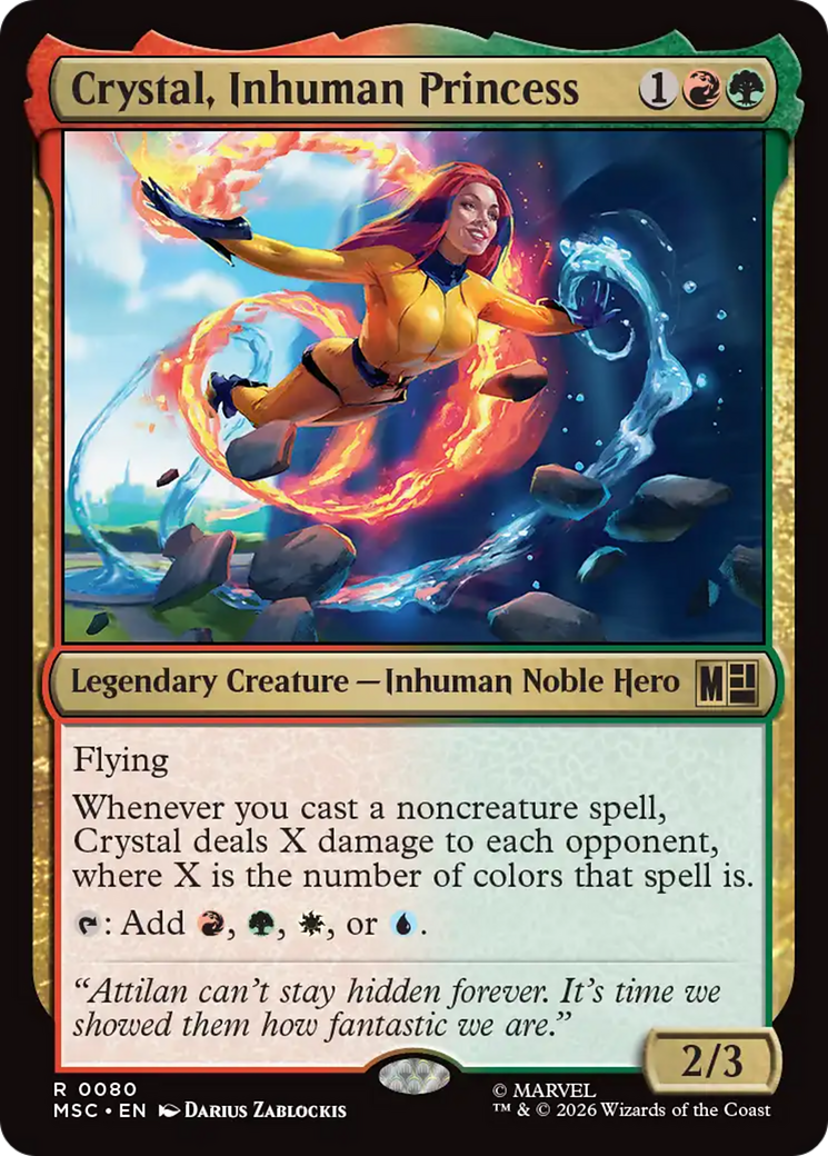 Crystal, Inhuman Princess (Surge Foil) [Marvel Super Heroes Commander] | Gear Gaming Bentonville