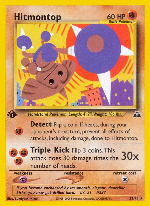 Hitmontop (22/75) [Neo Discovery 1st Edition] | Gear Gaming Bentonville