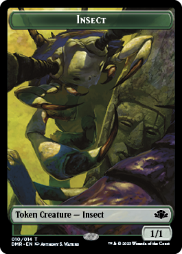 Insect Token [Dominaria Remastered Tokens] | Gear Gaming Bentonville